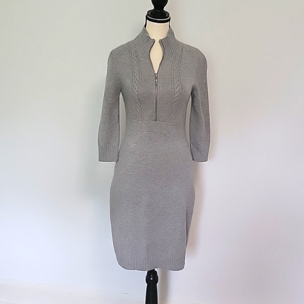 Gray Sweater Dress